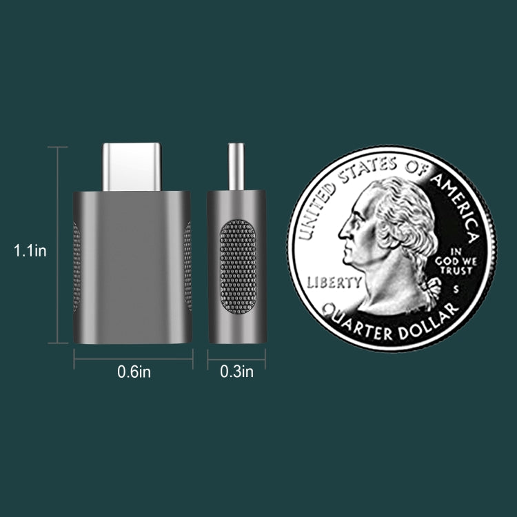 Adaptateur en alliage de zinc USB-C / Type-C mâle vers USB 3.0 femelle, 2 pièces, SBT-158 Noir, SBT-158 Or, SBT-158 Or rose, SBT-158 Argent