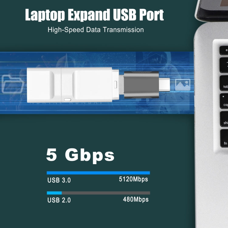 Adaptateur en alliage de zinc USB-C / Type-C mâle vers USB 3.0 femelle, 2 pièces, SBT-158 Noir, SBT-158 Or, SBT-158 Or rose, SBT-158 Argent
