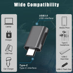 Adaptateur en alliage de zinc USB-C / Type-C mâle vers USB 3.0 femelle, 2 pièces, SBT-158 Noir, SBT-158 Or, SBT-158 Or rose, SBT-158 Argent