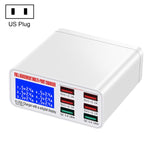 WLX-896+ Chargeur USB intelligent multifonction 6 en 1 avec affichage numérique, WLX-896+ (prise AU), WLX-896+ (prise EU), WLX-896+ (prise UK), WLX-896+ (prise US)
