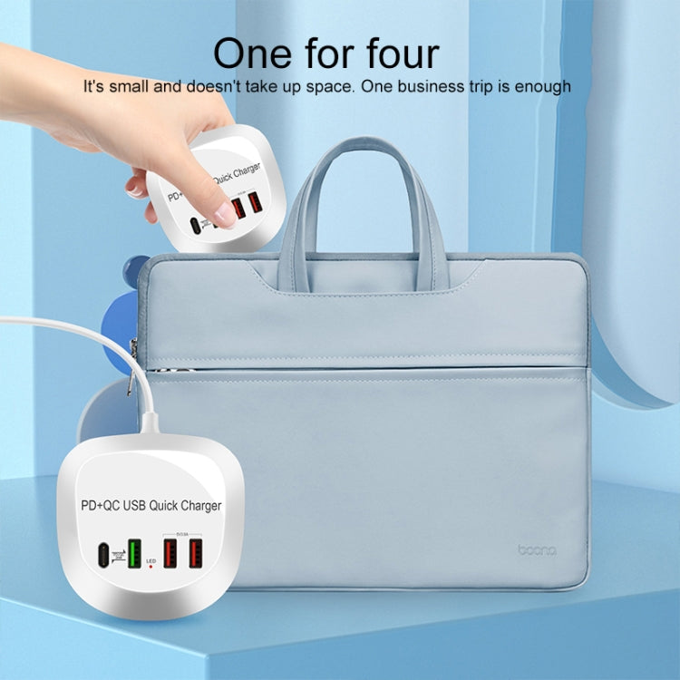 Chargeur USB rapide intelligent multifonction 4 en 1 PD + QC WLX-T3P, prise AU WLX-T3P, prise EU WLX-T3P, prise UK WLX-T3P, prise US WLX-T3P