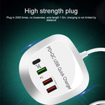 Chargeur USB rapide intelligent multifonction 4 en 1 PD + QC WLX-T3P, prise AU WLX-T3P, prise EU WLX-T3P, prise UK WLX-T3P, prise US WLX-T3P
