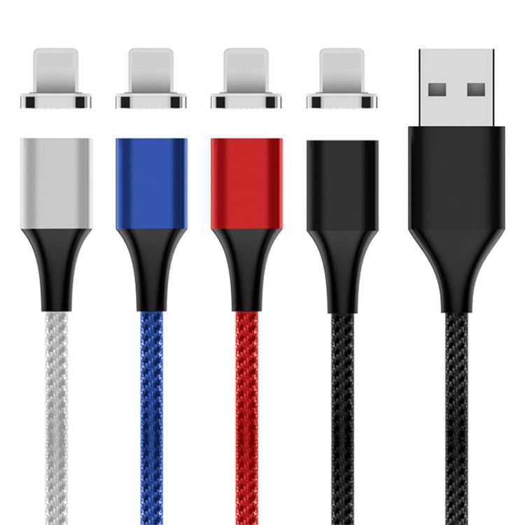Câble de données magnétique tressé en nylon M11 USB vers 8 broches 5A, longueur du câble : 2m, 8 broches