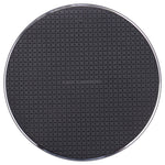 Chargeur sans fil rond en métal QI 10W motif à carreaux, métal 10W