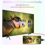 MiraScreen L7-8 Câble convertisseur vidéo 3-en-1 8 broches + Micro USB + USB-C / Type-C vers HDMI, Longueur du câble : 2m, HDMI 3-en-1