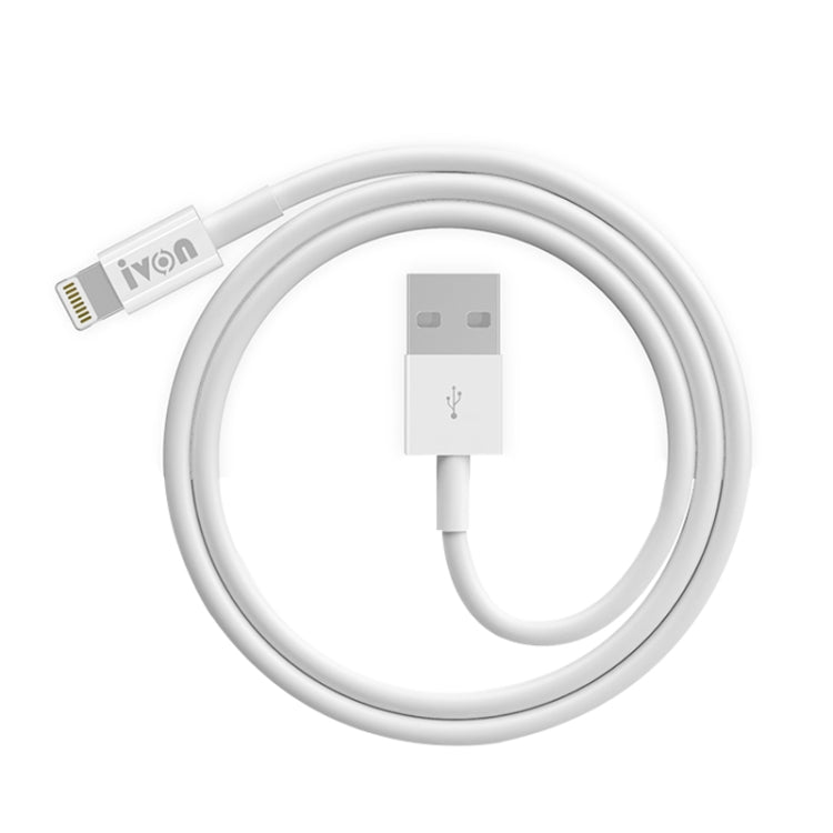 Câble de données de charge rapide IVON CA70 8 broches, Longueur : 1 m, 8 broches, Longueur : 1 m