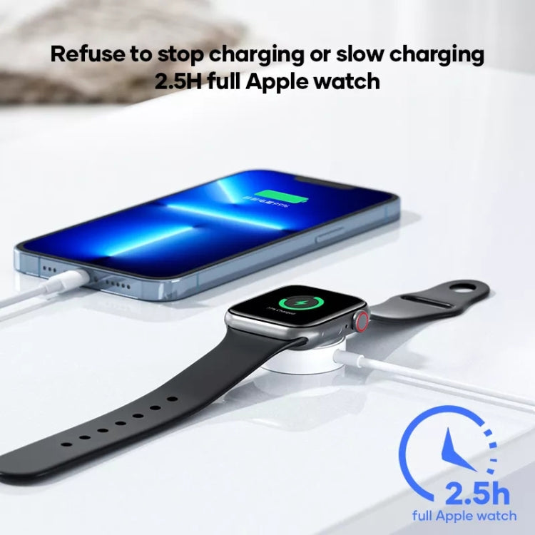Câble de données de chargeur sans fil magnétique 3 en 1 USB-C / Type-C vers 8 broches + USB-C / Type-C + montre, longueur du câble : 1,2 m, 3 en 1