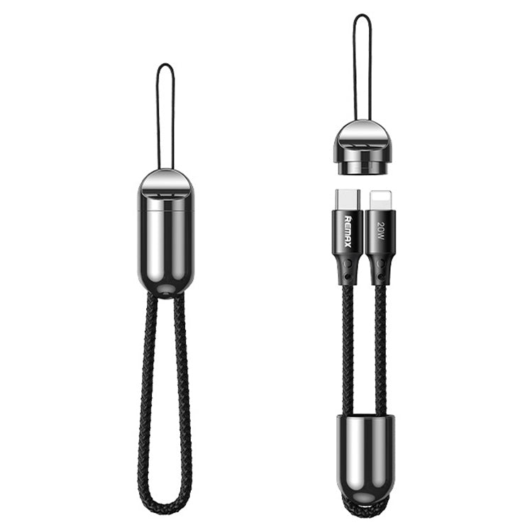 Câble de données portable avec cordon REMAX RC-140i série Thor PD 20W USB-C / Type-C vers 8 broches, longueur du câble : 1,2 m, USB-C / Type-C vers 8 broches