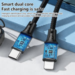Câble de données portable avec cordon REMAX RC-140i série Thor PD 20W USB-C / Type-C vers 8 broches, longueur du câble : 1,2 m, USB-C / Type-C vers 8 broches