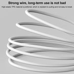 Câble de charge rapide USB vers Type-C / 8 broches / Micro USB 3 en 1 3A, longueur du câble : 1,2 m, blanc