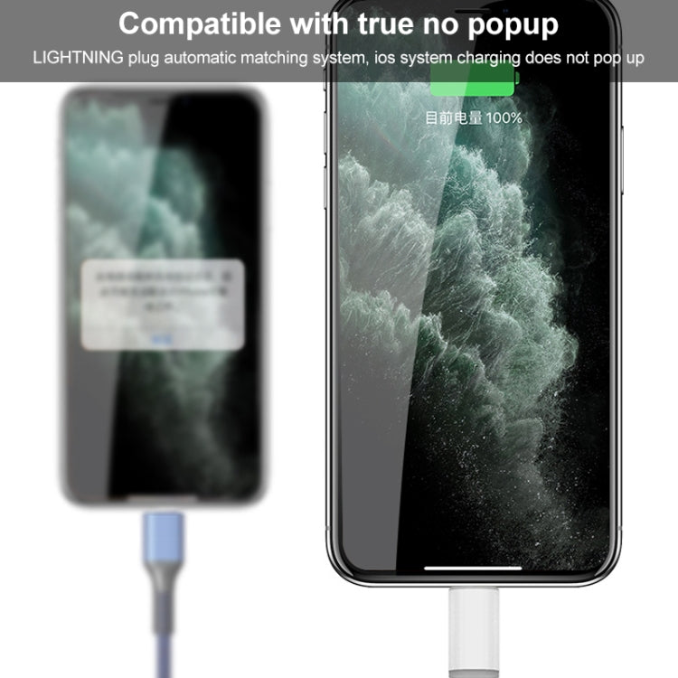 Câble de charge rapide USB vers Type-C / 8 broches / Micro USB 3 en 1 3A, longueur du câble : 1,2 m, blanc