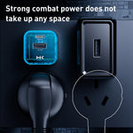 Chargeur transparent WK WP-U149 20W USB+USB-C/Type-C à double port, Spécifications : Prise US