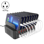 Station de charge intelligente YFY-A55 150W 16 ports USB avec support pour téléphone et tablette, prise américaine, YFY-A55