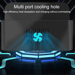 YFY-A54 Station de charge intelligente 5 ports USB + Type-C 100W avec support pour téléphone et tablette, prise US, YFY-A54