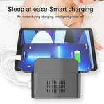 YFY-A54 Station de charge intelligente 5 ports USB + Type-C 100W avec support pour téléphone et tablette, prise US, YFY-A54