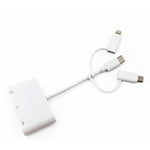 Adaptateur d'extension USB OTG 3 en 1 lecteur de carte TF et SD 8 broches, Micro USB et Type-C