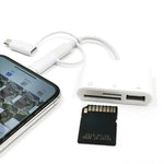 Adaptateur d'extension USB OTG 3 en 1 lecteur de carte TF et SD 8 broches, Micro USB et Type-C