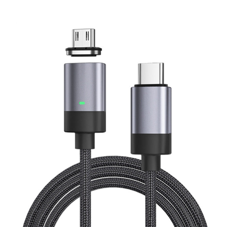 Câble de données magnétique de charge rapide 15W USB-C / Type-C vers Micro USB, style : câble 1m + tête magnétique, Micro USB