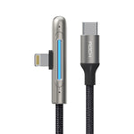 ROCK RCB0811 M3 Câble de Données de Charge Rapide USB-C/Type-C vers 8 Broches Alliage de Zinc 20W, Longueur : 1m, Type-C vers 8 Broches (1m)