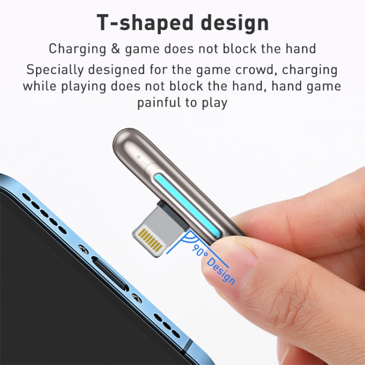 ROCK RCB0811 M3 Câble de Données de Charge Rapide USB-C/Type-C vers 8 Broches Alliage de Zinc 20W, Longueur : 1m, Type-C vers 8 Broches (1m)