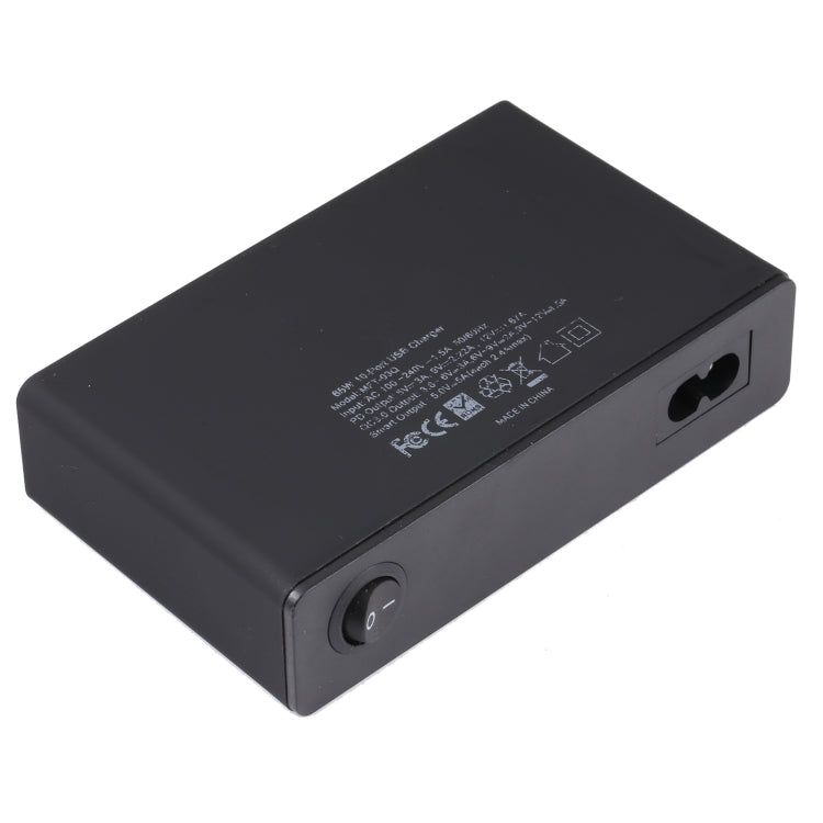 MFT-03Q Chargeur rapide intelligent USB QC3.0 10 en 1 65W, prise UE