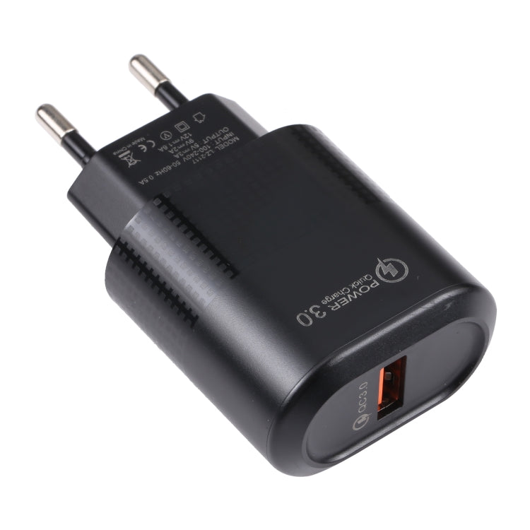 Chargeur USB rapide LZ-2117 18W QC3.0 3.1A, Prise EU, Prise EU