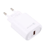 Chargeur USB rapide LZ-2117 18W QC3.0 3.1A, Prise EU, Prise EU