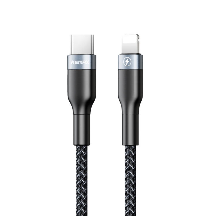 REMAX RC-009i Câble de Données Charge Rapide 20W PD USB-C / Type-C vers 8 Broches 1m 2.22A, Type-C vers 8 Broches 20W