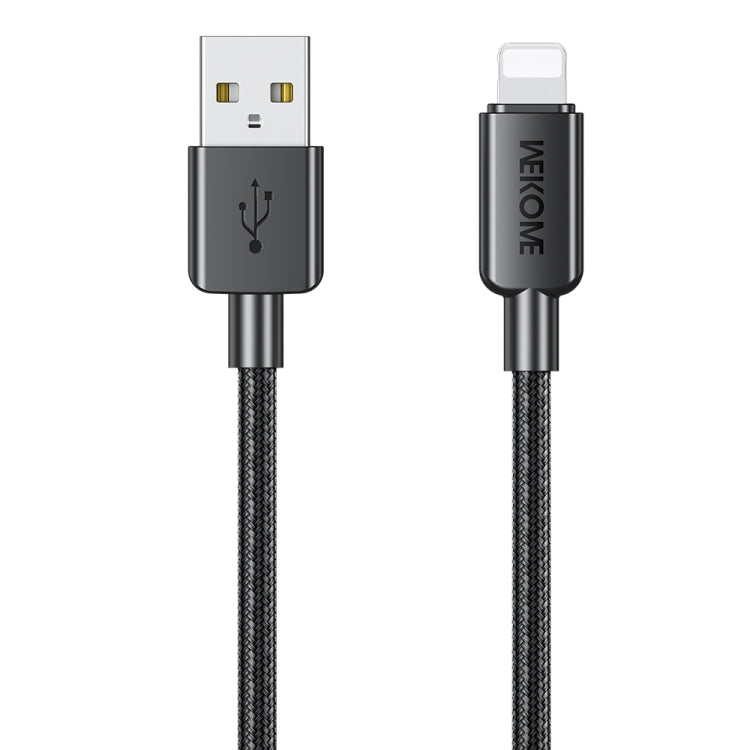 Câble de données tressé USB vers 8 broches WEKOME WDC-03 Tidal Energy Series 2.4A, longueur : 1m, USB vers 8 broches