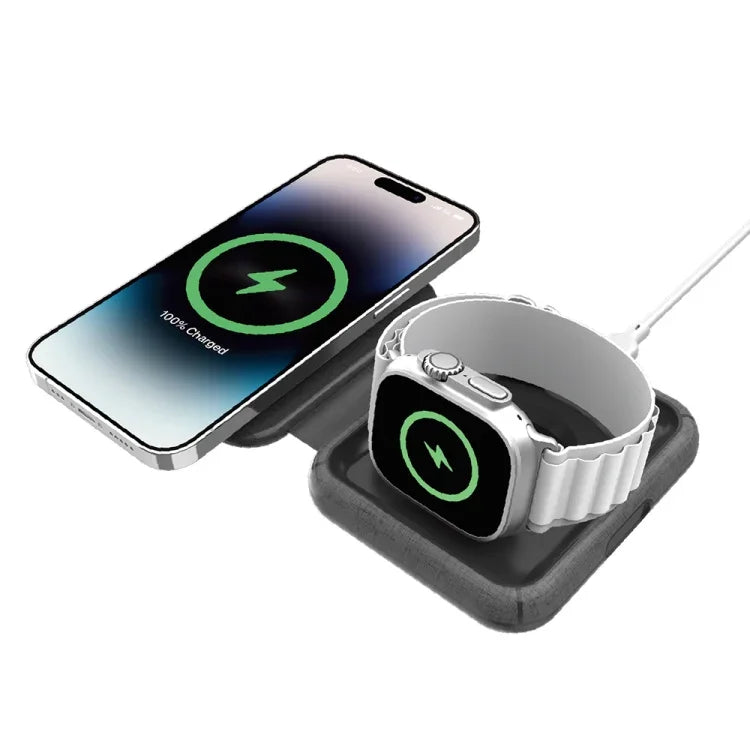 Chargeur magnétique sans fil pliable MOMAX UD30 Q.Mag Go 2 en 1 MagSafe