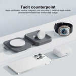 Chargeur magnétique sans fil pliable MOMAX UD30 Q.Mag Go 2 en 1 MagSafe