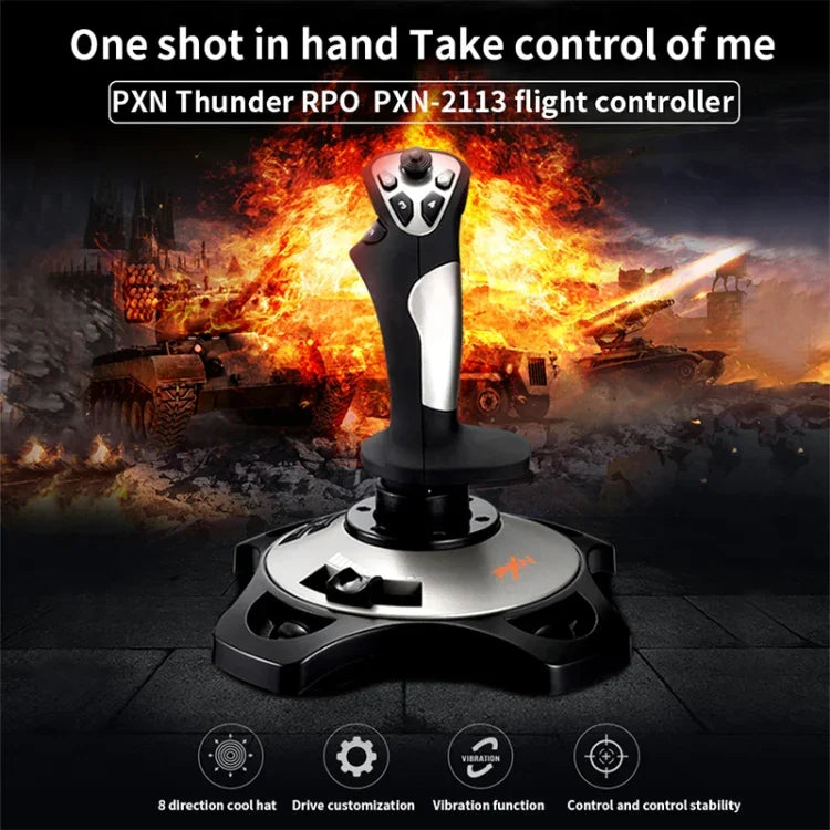 Manette de vol virtuelle PXN PXN-2113 pour PC, imitant le Flying Rocker