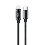 Câble de données de charge Mutural Li-CC001 1,2m PD20W avec affichage numérique USB-C / Type-C vers 8 broches, Type-C vers 8 broches