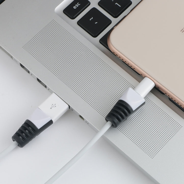 2 pièces Câble de charge USB anti-casse Enrouleur Étui de protection Housse de protection