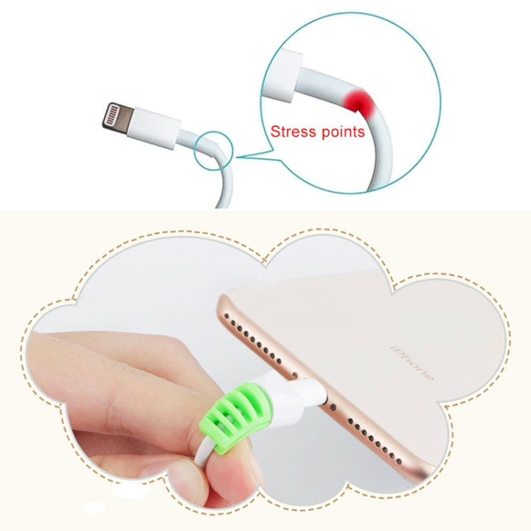 2 pièces Câble de charge USB anti-casse Enrouleur Étui de protection Housse de protection