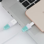 2 pièces Câble de charge USB anti-casse Enrouleur Étui de protection Housse de protection