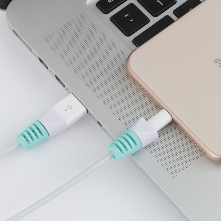 2 pièces Câble de charge USB anti-casse Enrouleur Étui de protection Housse de protection