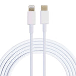 Câble de données de charge rapide USB-C / Type-C 100 W vers 8 broches, longueur : 2 m, Type-C vers 8 broches 2 m
