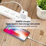Câble de données de charge rapide USB-C / Type-C 100 W vers 8 broches, longueur : 2 m, Type-C vers 8 broches 2 m