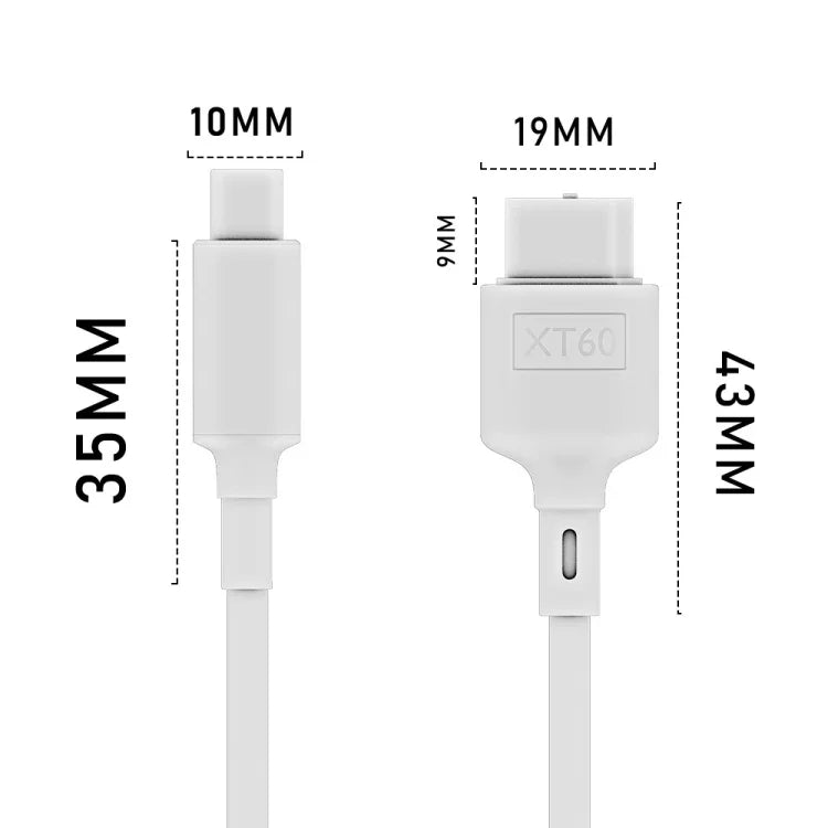 Câble de données USB-C / Type-C vers XT60, longueur : 100 cm