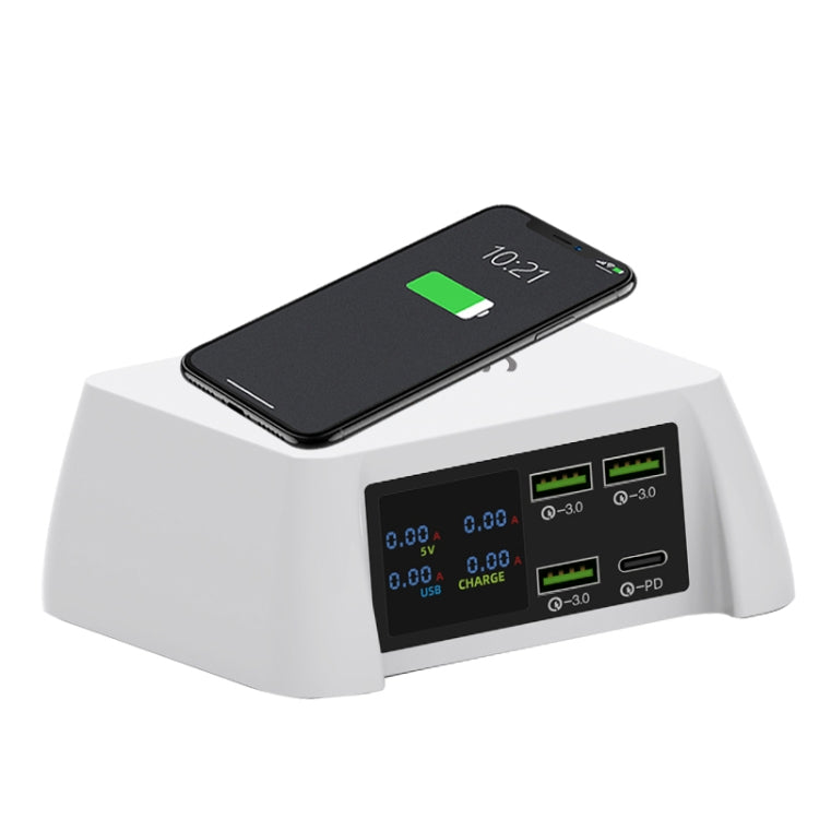 F96 Station de charge sans fil intelligente multifonction 100 W USB x3 + PD