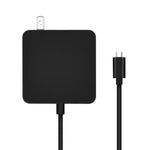 Chargeur portable adaptateur secteur USB-C / Type-C 45W pour ordinateurs portables avec câble de charge Type-C, prise US, prise US 45W / noir