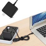 Chargeur portable adaptateur secteur USB-C / Type-C 45W pour ordinateurs portables avec câble de charge Type-C, prise US, prise US 45W / noir