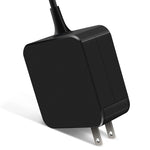 Chargeur portable adaptateur secteur USB-C / Type-C 65W pour ordinateurs portables avec câble de charge Type-C, prise US, prise US 65W / noir