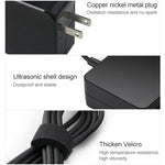 Chargeur portable adaptateur secteur USB-C / Type-C 65W pour ordinateurs portables avec câble de charge Type-C, prise US, prise US 65W / noir