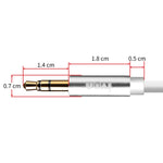 Câble audio AUX mâle à mâle IVON CA55 3,5 mm, longueur du câble : 1m