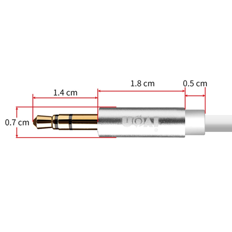 Câble audio AUX mâle à mâle IVON CA55 3,5 mm, longueur du câble : 1m
