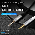 Câble audio AUX mâle à mâle IVON CA55 3,5 mm, longueur du câble : 1m