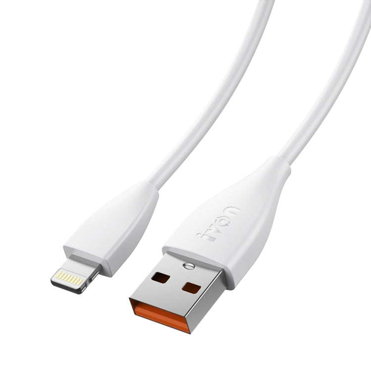 Câble de données de charge rapide IVON CA87 USB vers 8 broches TPE, longueur de câble : 1 m, 8 broches