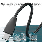 Câble de données de charge rapide IVON CA87 USB vers 8 broches TPE, longueur de câble : 1 m, 8 broches